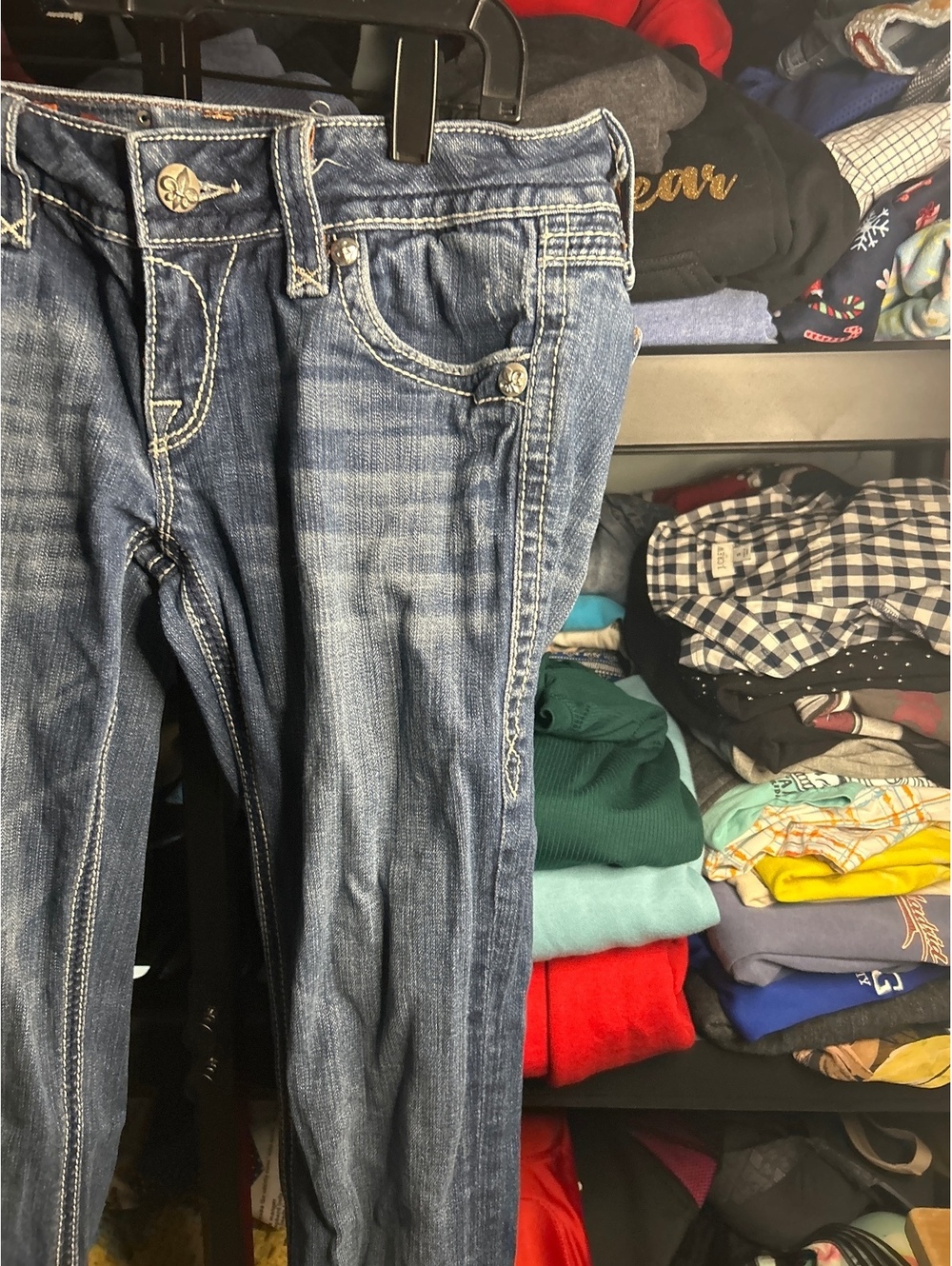 Rock Revival Women's Blue Denim Jeans Size 26 Skinny Fit